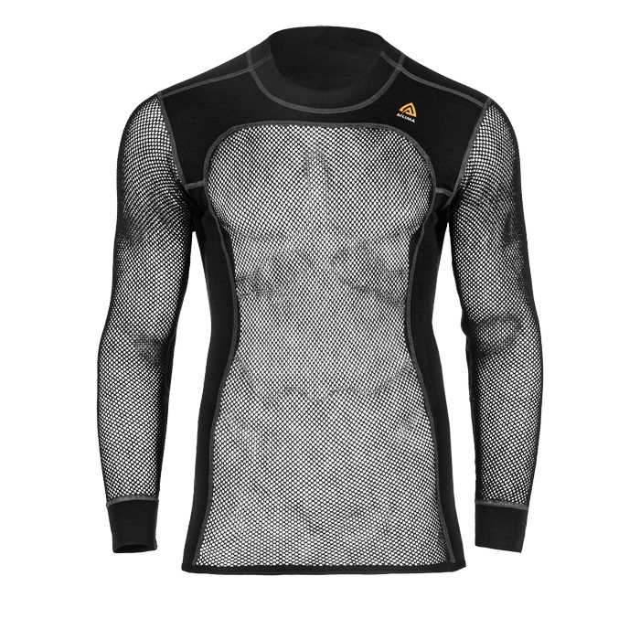 WoolNet Crew Neck Shirt Black front