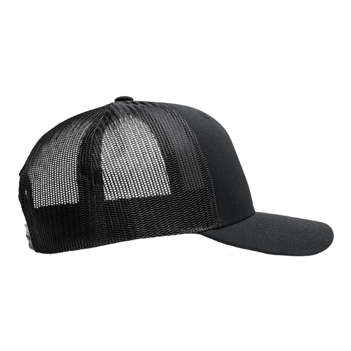 CP Logo Trucker Hat Black/ White Side