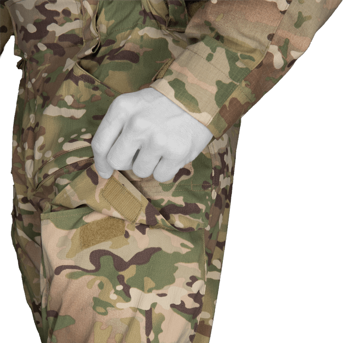 Low profile cargo pocket