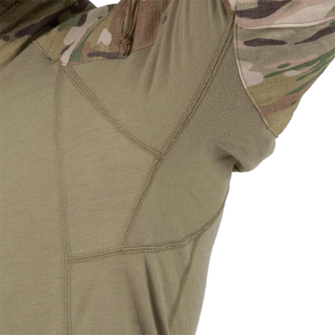 Underarm panels with enhanced mobility