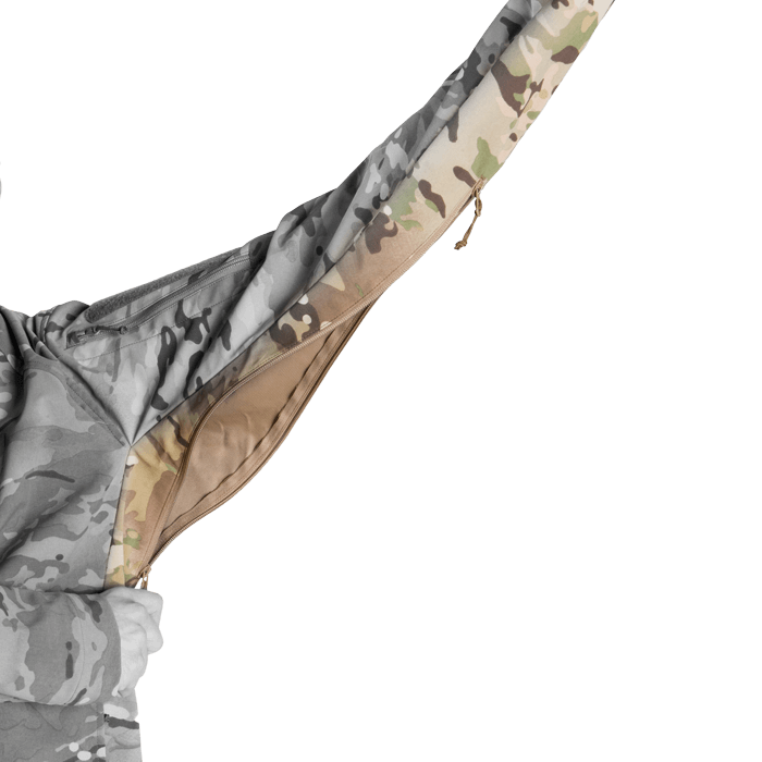 Armor accessible pit zips