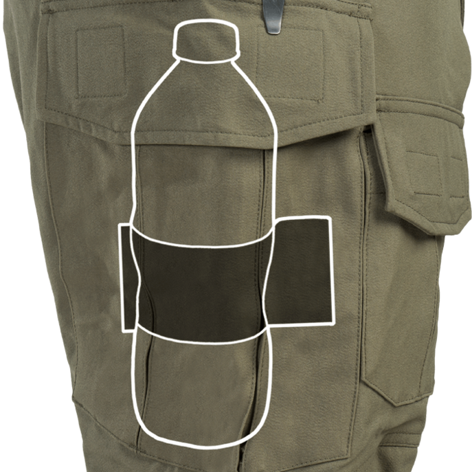 Cargo Pocket Water Bottle/Magazine Stabilizer