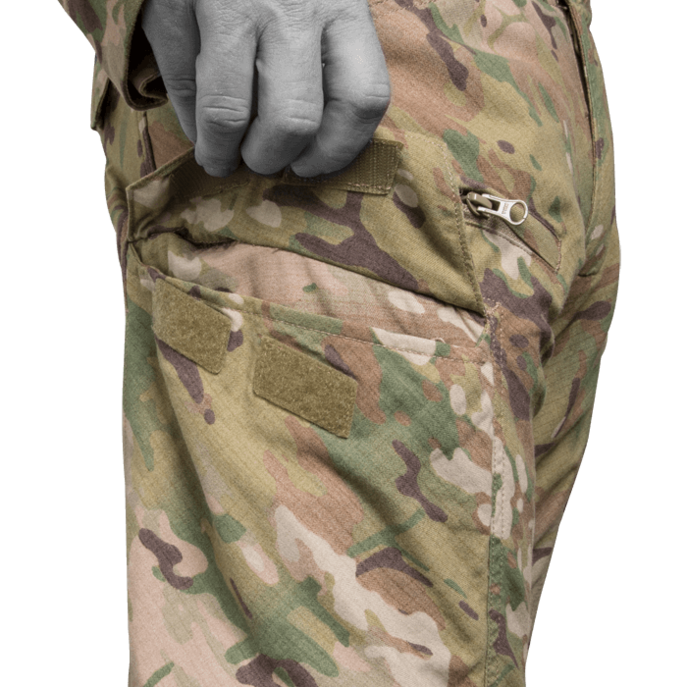 Low profile cargo pocket