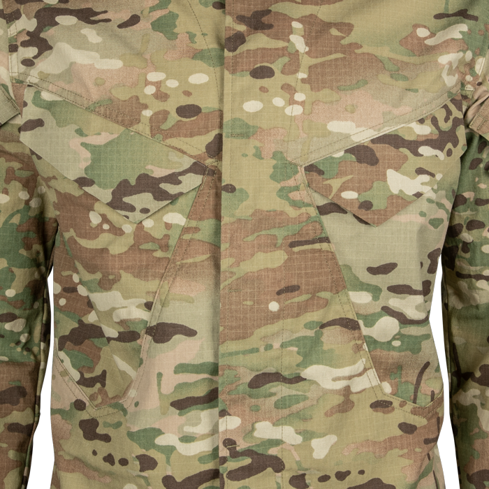 Set in chest pockets with thermo-bonded VELCRO® flaps