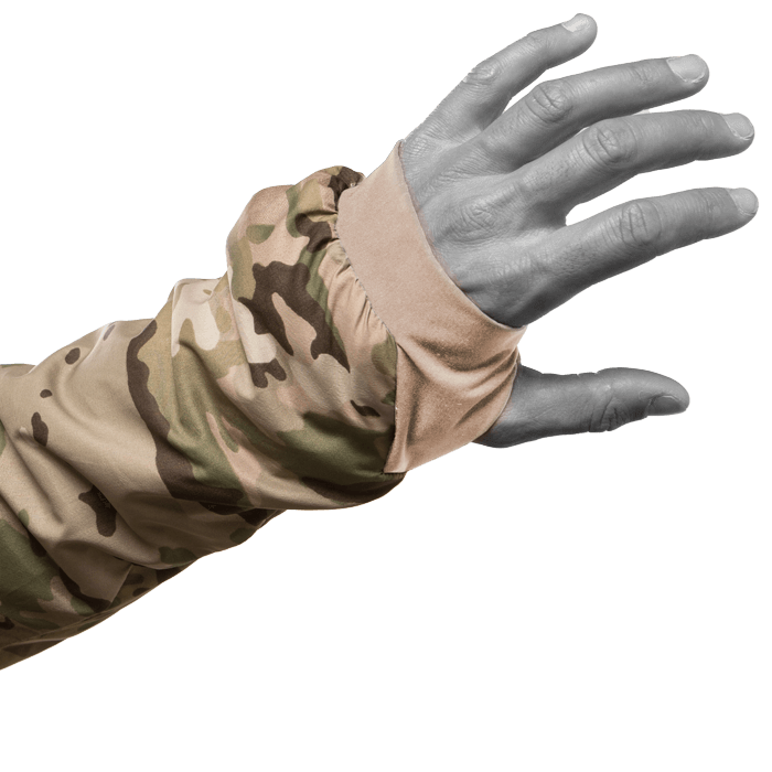 Intergrated thumb loops