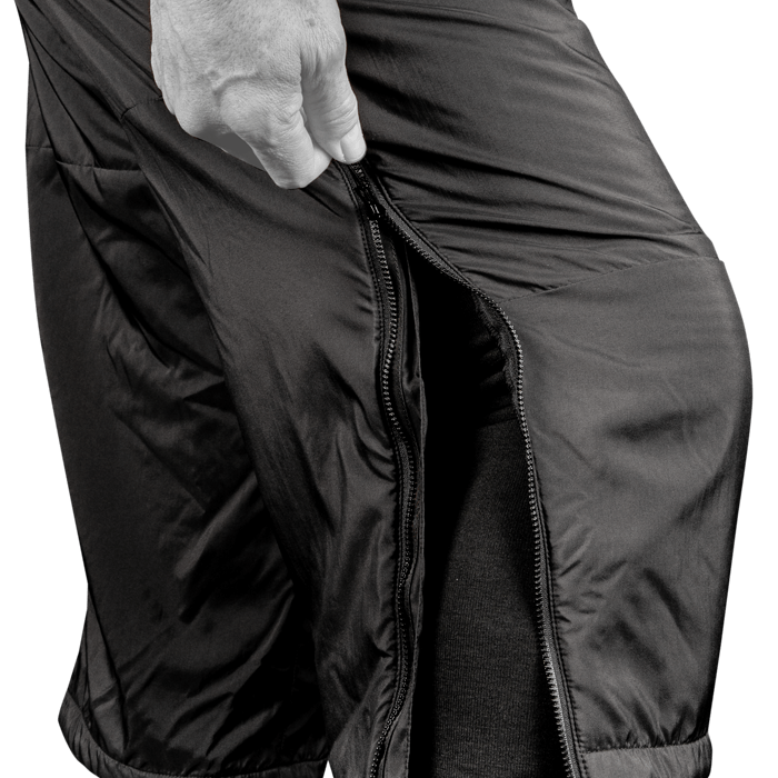 Full length side zippers