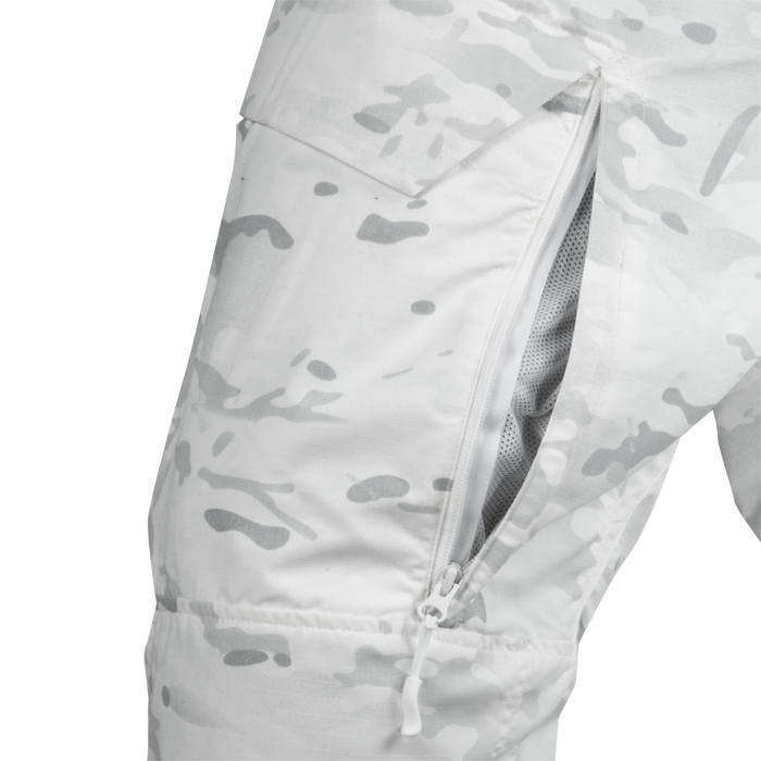 Inner thigh mesh zip vent