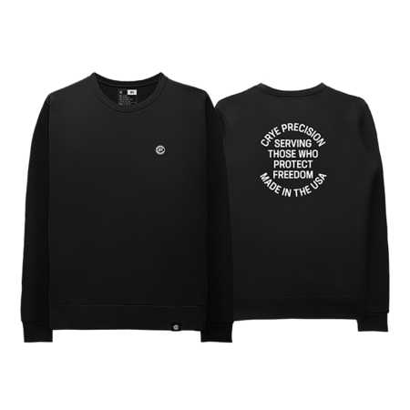 Inscription Crewneck Black Front and Back