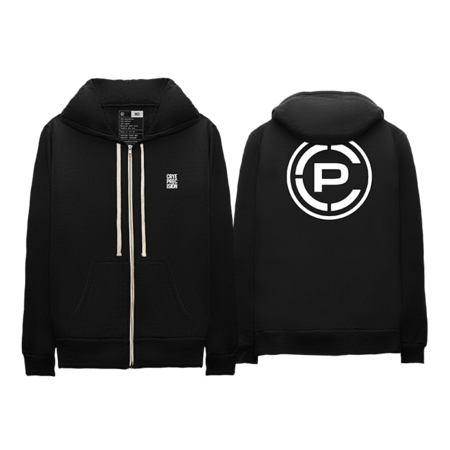 Justified Hoodie Black Front and Back