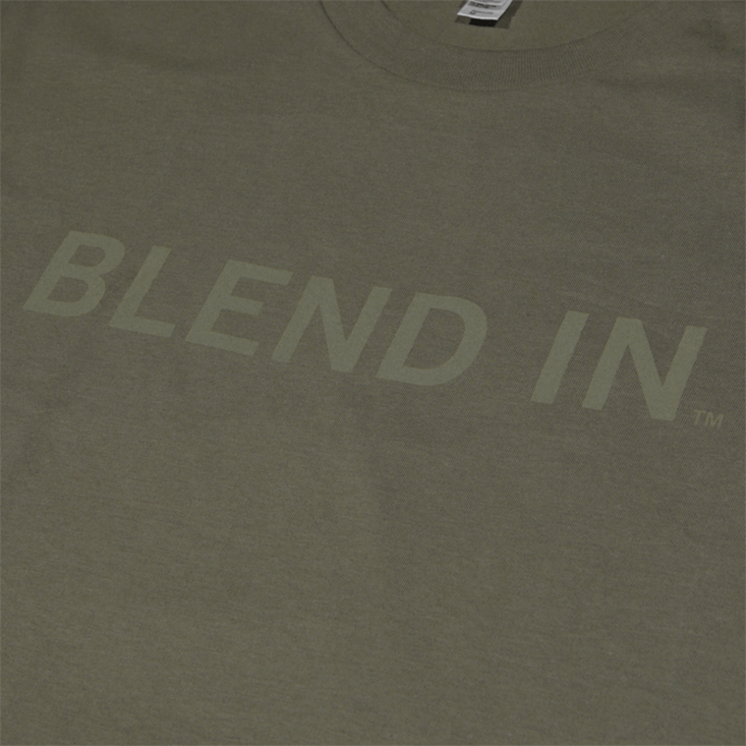 Blend In Tee army close up