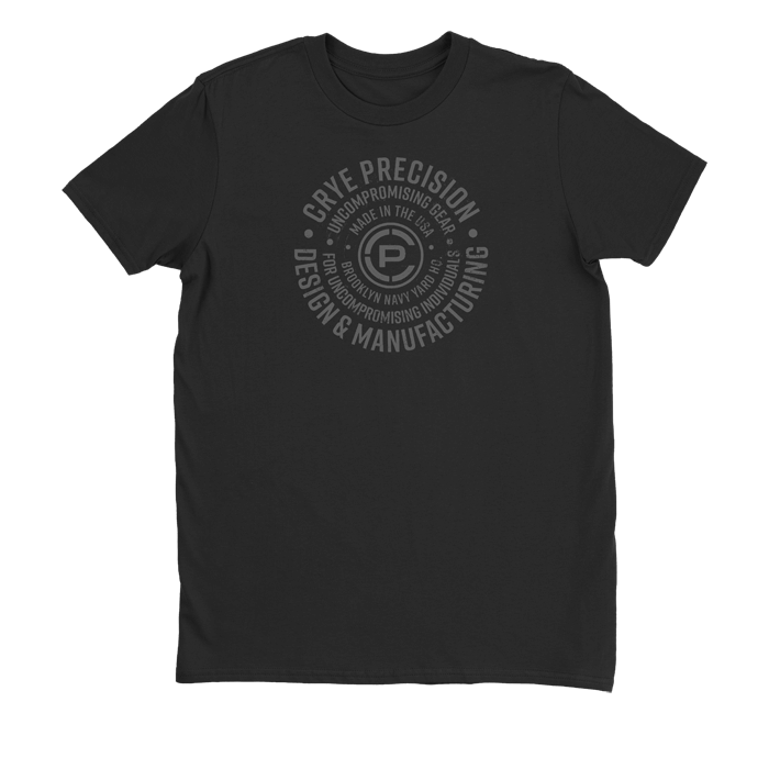 Circular Tee Black front