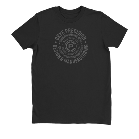 Circular Tee Black front