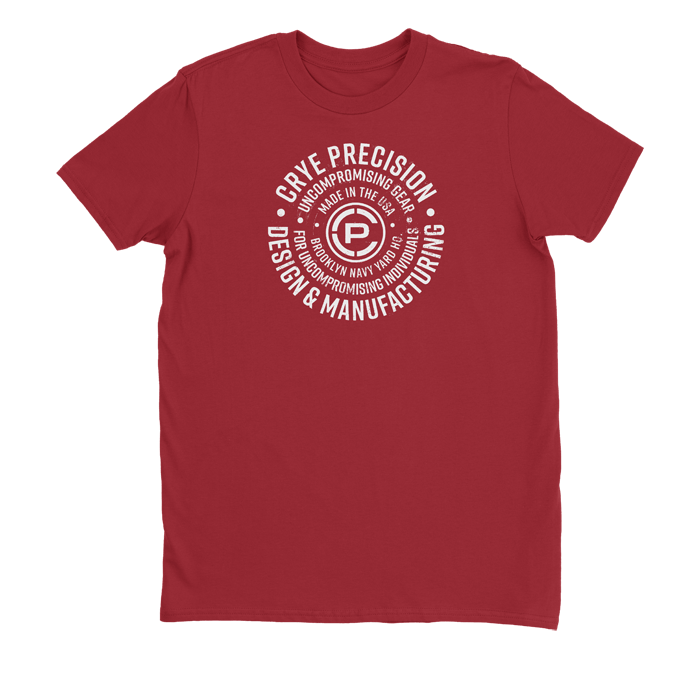 Circular Tee Red front