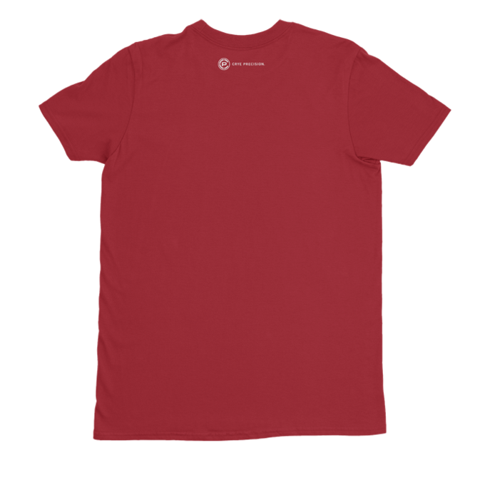 Circular Tee Red back