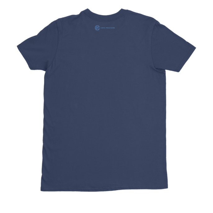 Circular Tee Navy back