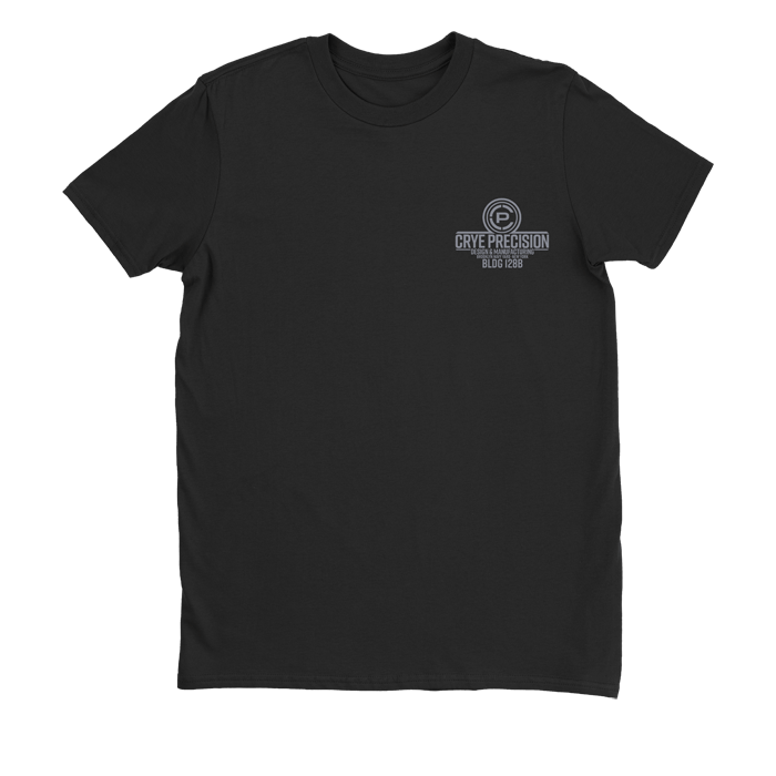 Bldg 128B Tee Black front