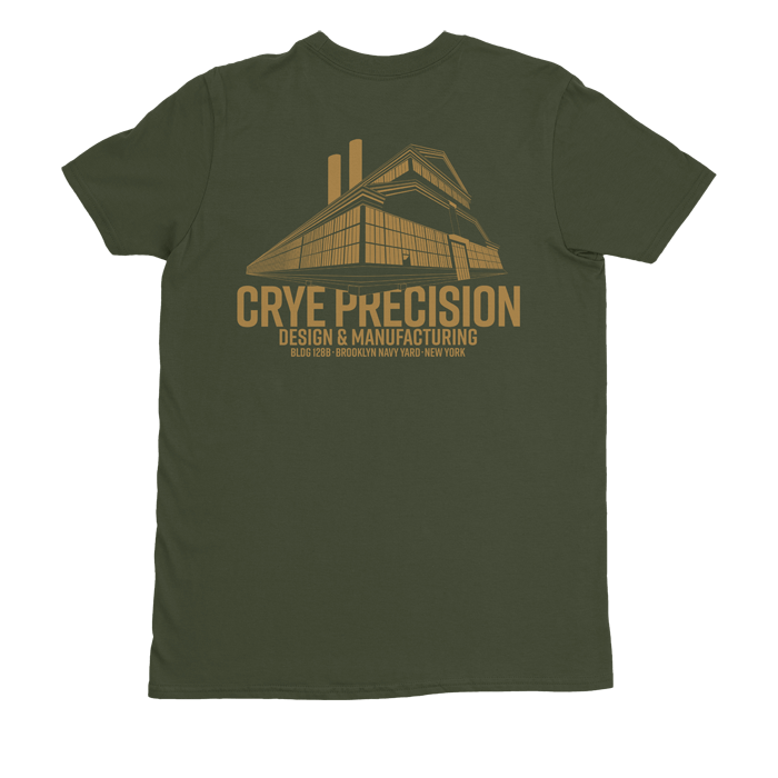 Bldg 128B Tee Olive back