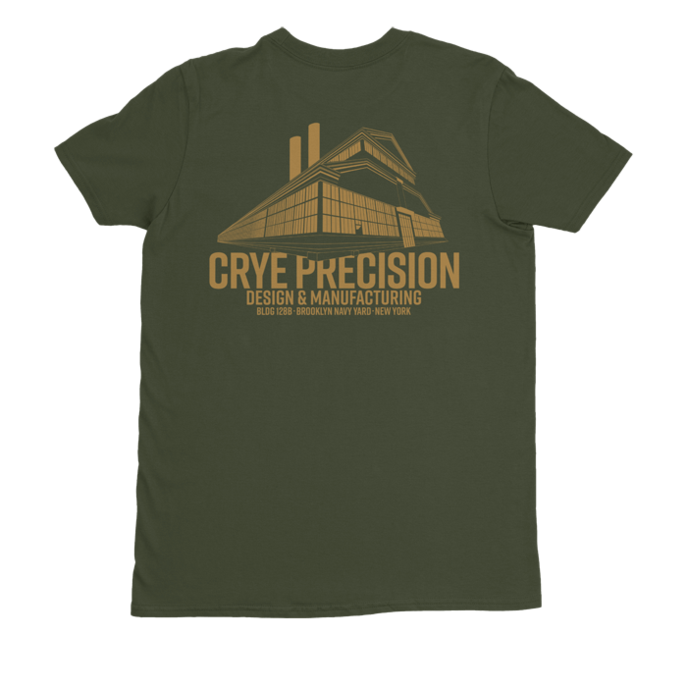Bldg 128B Tee Olive back