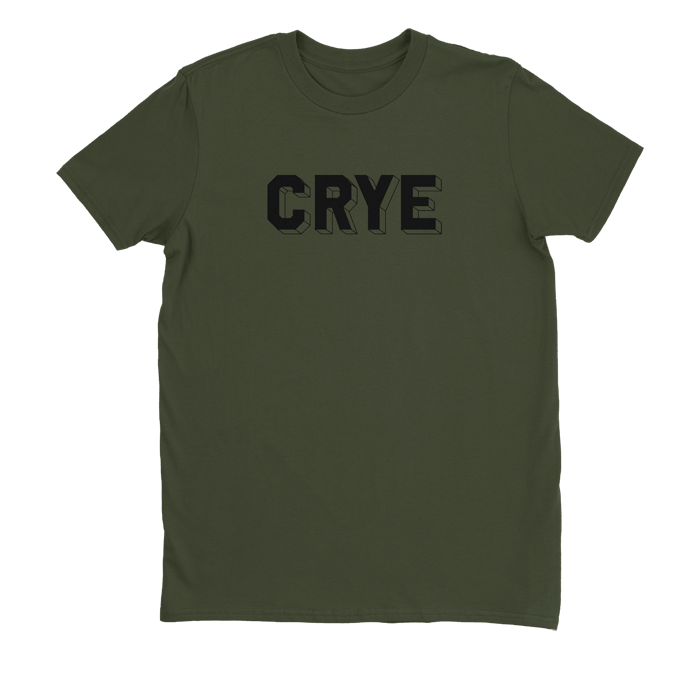 Blocks Tee Olive front