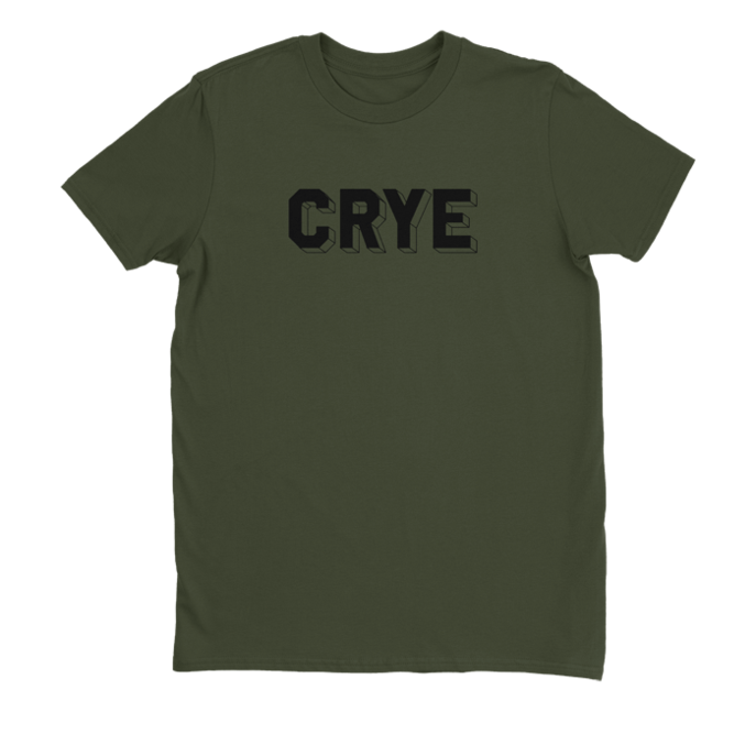 Blocks Tee Olive front