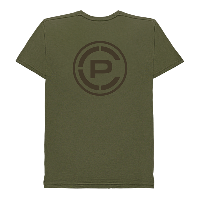 Uncompromising Tee Olive Back