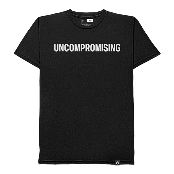 Uncompromising Tee Black Front