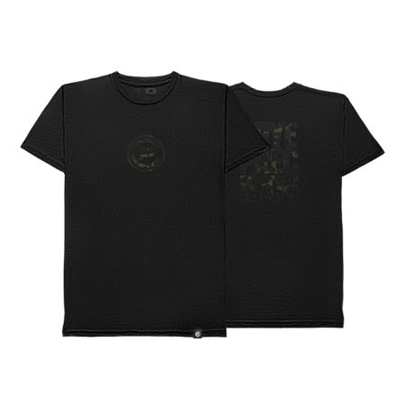 Justified Tee MultiCam Black Front and Back