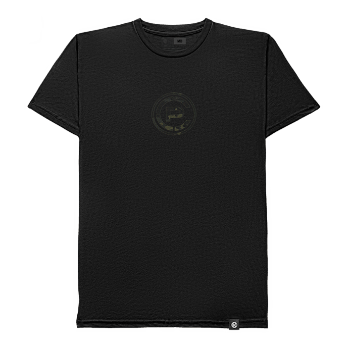 Justified Tee MultiCam Black Front Justified Tee MultiCam Black Front
