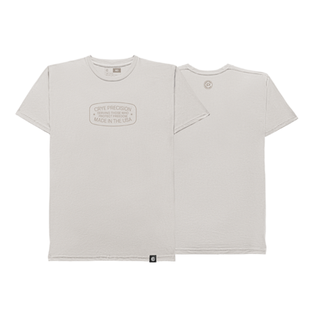 Nameplate Tee Natural Front and Back