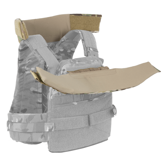 Modular Ballistic Collar MultiCam open position