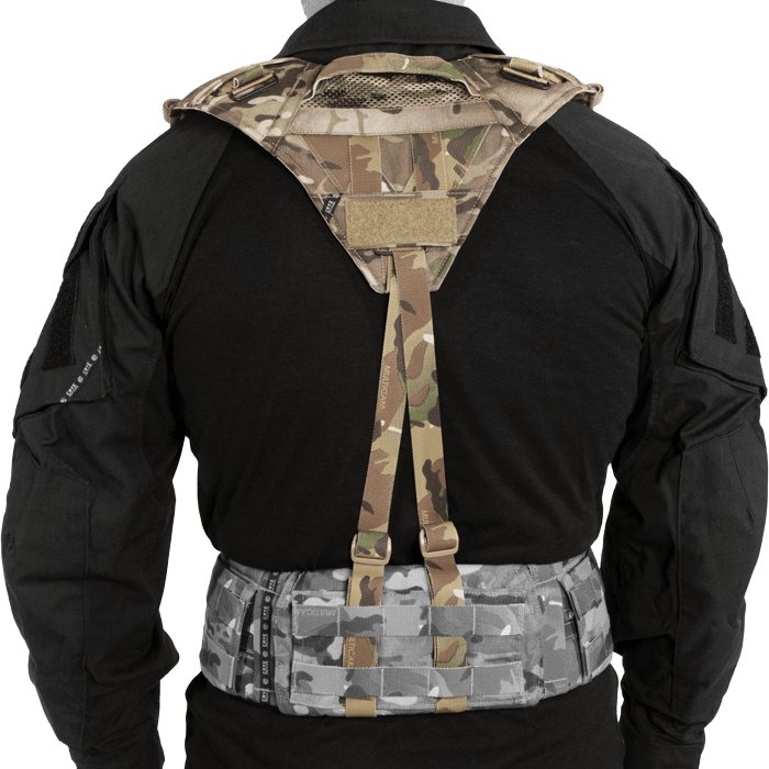 Connected to belt back