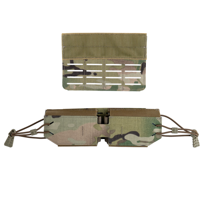 MOLLE panel for compatibility with multiple vests