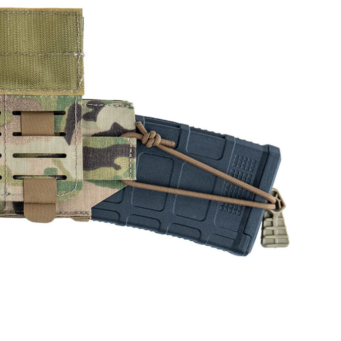 Elastic body and shock cord ensure secure retention