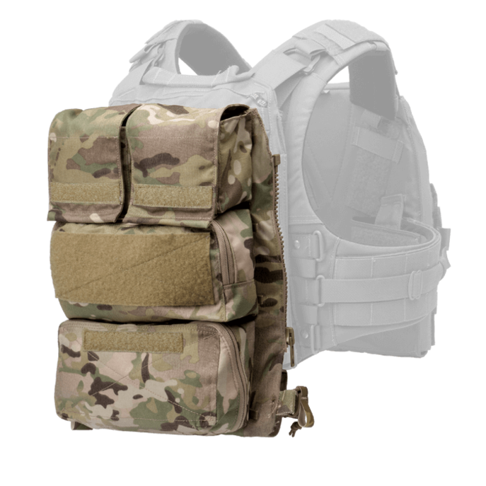 Pouch Zip-On Panel 2.0 MultiCam mounted