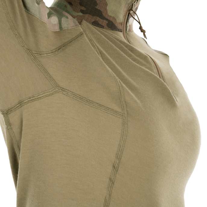 Front seam bust shaping