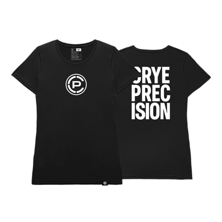 Women's Justified Tee Black Front and Back