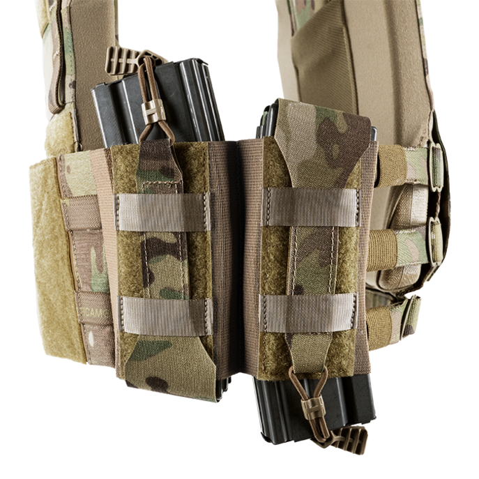 Ambidextrous design allows for mags to be placed up or down Ambidextrous design allows for mags to be placed up or down