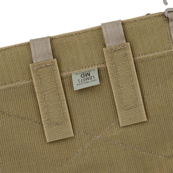 Center-secured retention straps