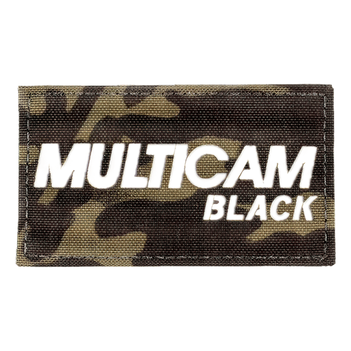 3M Logo Patch MultiCam Black with white text