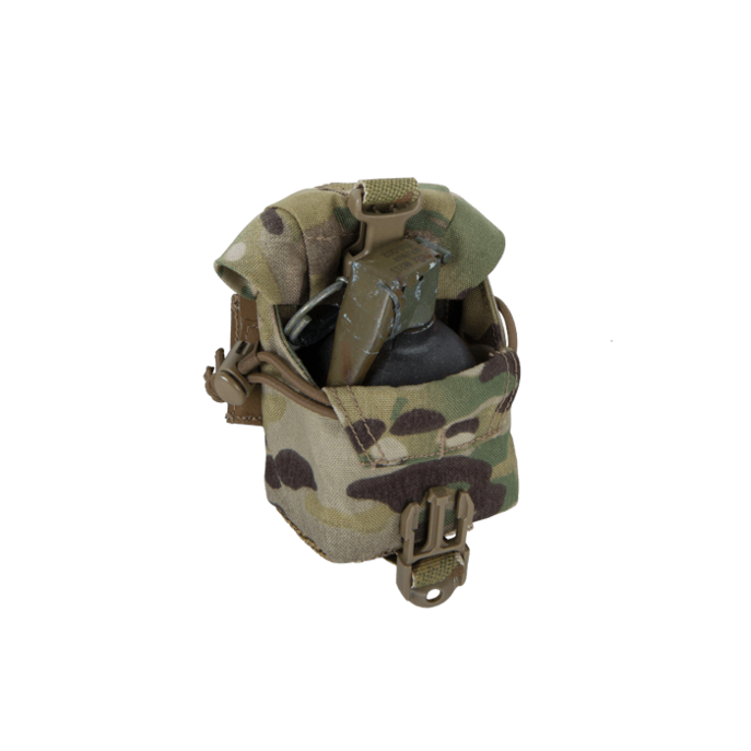 Shown with frag grenade
