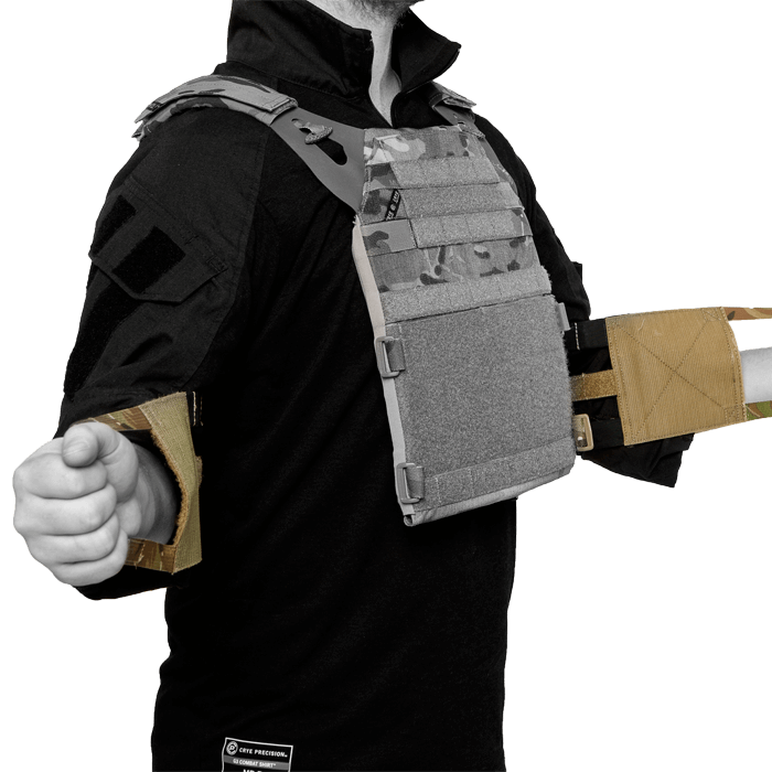 Cummerbund e-doff grab handles