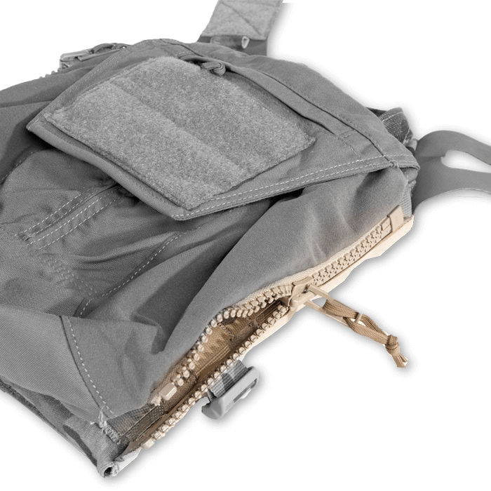 Zip-on back panel compatible