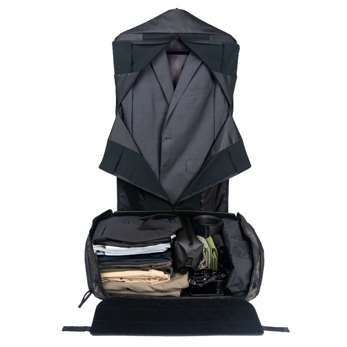 Opens fully for easy packing and visibility
