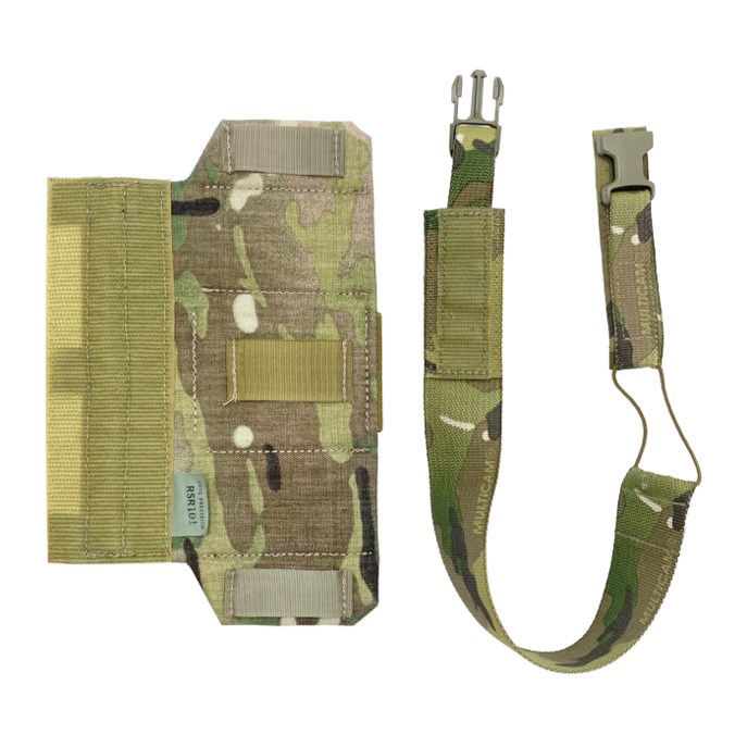 ¾” webbing back up retention strap to secure radio