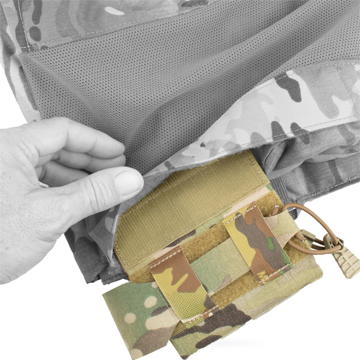 Velcro® side connection for easy attachment