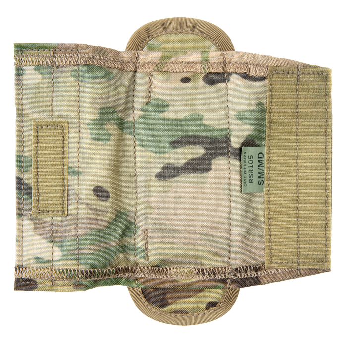 Inside Velcro® hook lock pads into place