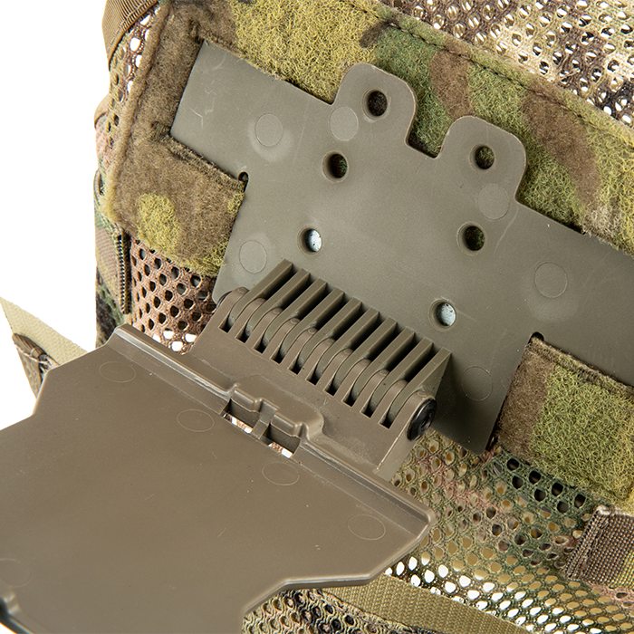 Top interior slots allow for ATAK flip down adaptor attachment