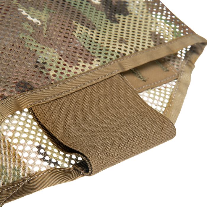 Heavy duty 3” elastic in rear allows from various plate thickness fit
