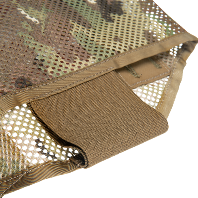 Heavy duty 3" elastic in rear allows from various plate thickness fit