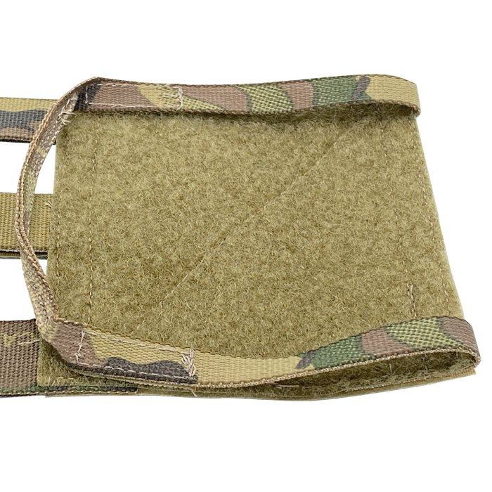 Low profile grab handles provides for easy doffing